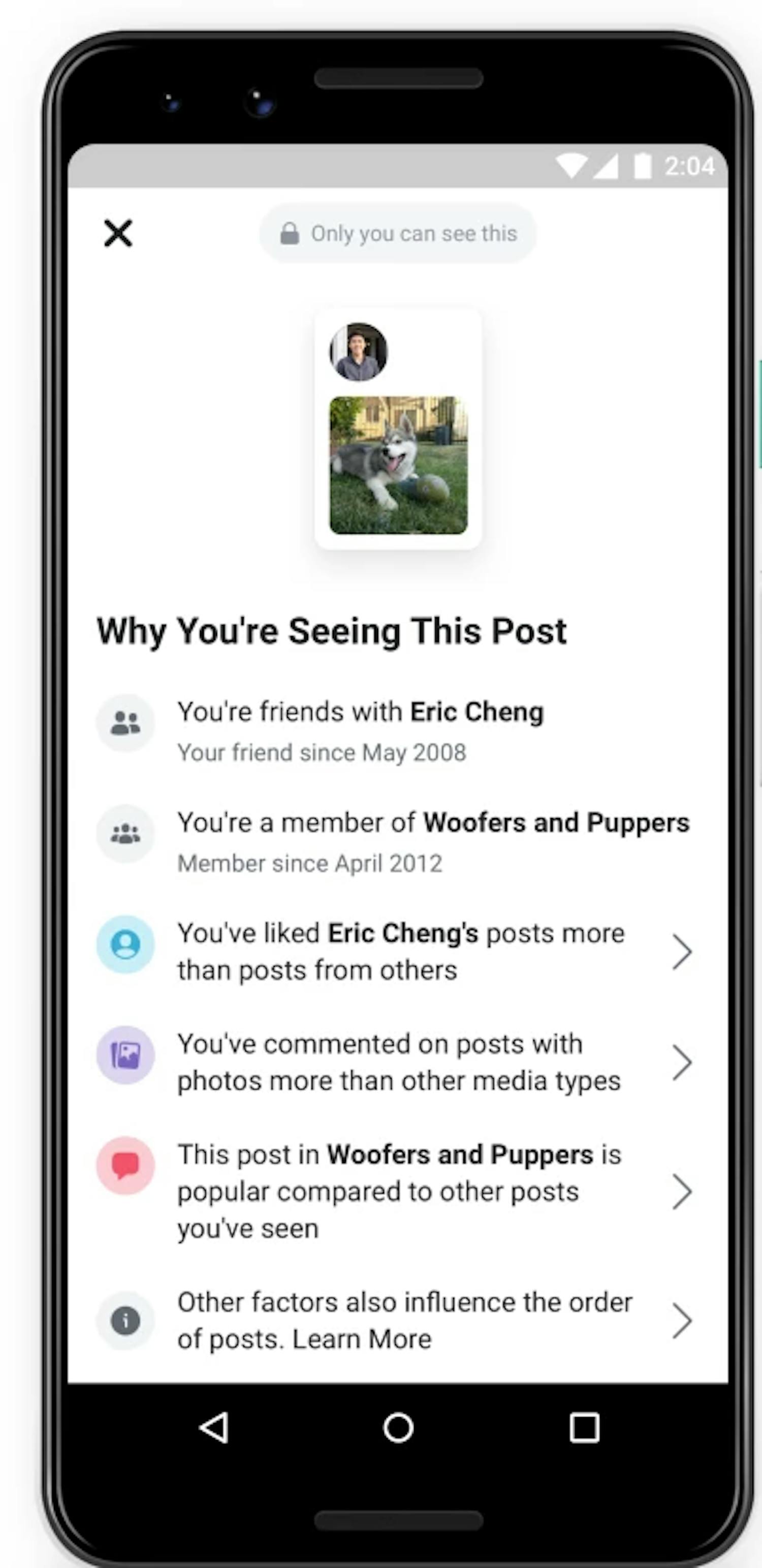 Why you are seeing this post. Hvorfor ser jeg dette på Facebook?